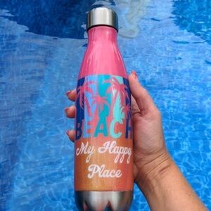 EPOXY Tropical Beach WATER BOTTLE 🏝 Handmade Epoxy Resin MY happy PLACE